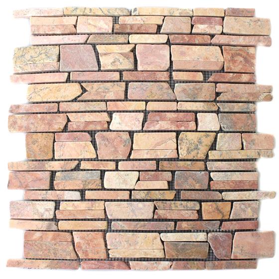 Brick Fliesen Marmor Fliesen Naturstein Brick Mosaik Rossoverona